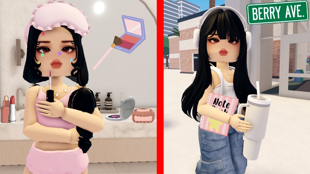 RUTINA DE MAÑANA PARA EL ULTIMO DÍA DE CLASES DE MI HIJA GÉNESIS *VACACIONES* BERRY AVENUE ROBLOX