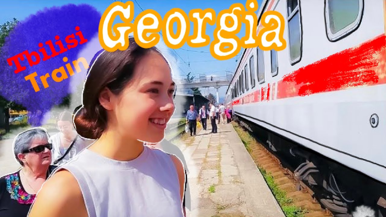 🚅 Грузия Поезд Тбилиси-Кутаиси, Станция Хашури|| Georgia Train Tbilisi-Kutaisi| Zug Tiflis-Kutaissi