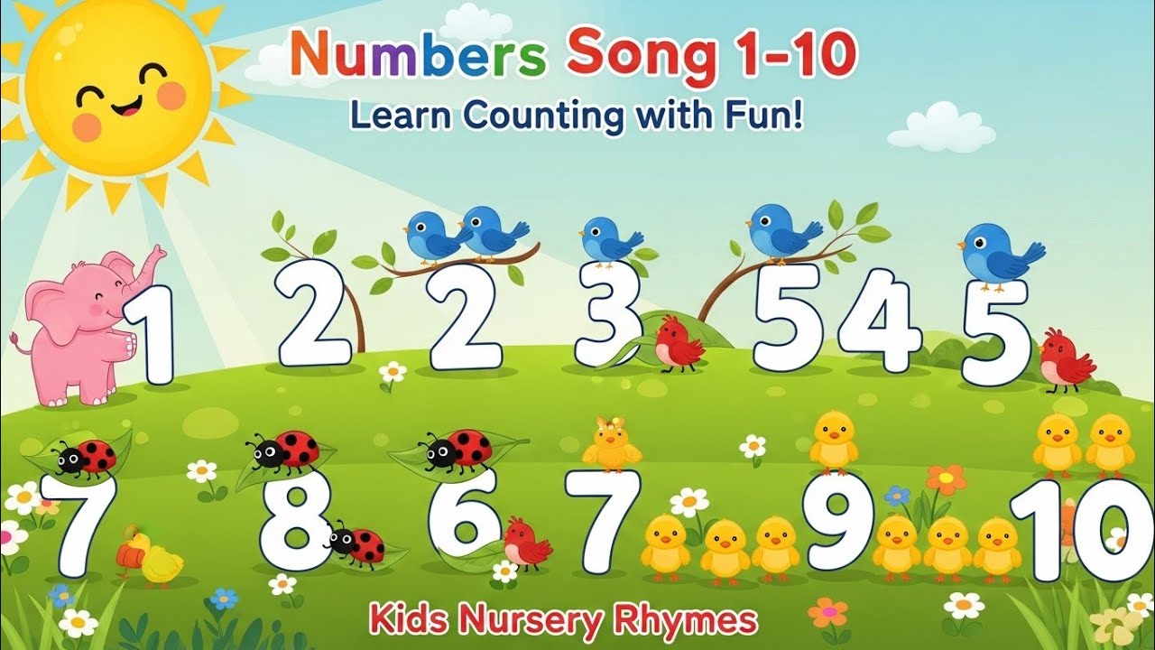 Numbers Song 1 to 10 | Learn to Count | Kids Nursery Rhymes | Counting Song for Children | #Masti