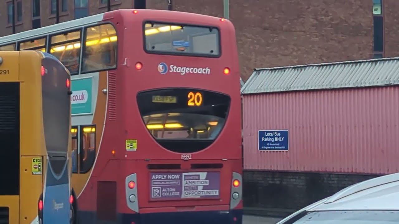 Here is the Stagecoach bus 19392 on the number 20 in Guildford Tuesday 18 November 2025