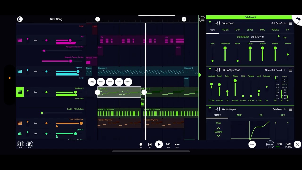 FL Studio Mobile - Melodic Dubstep Re-Test 5