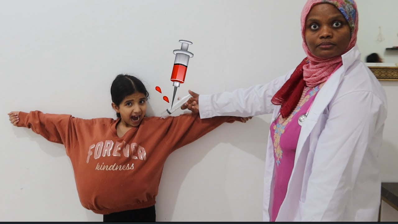 لما بنتك تاكل كثير في رمضان  والدكتور يعطيها 💉😥شوفو شو صار !!!😭 سوالف بناتي