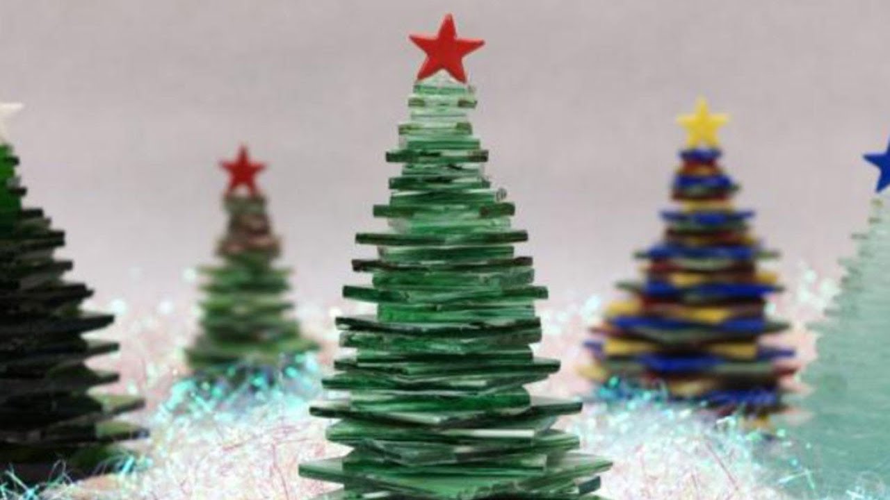 3D Stacked Glass Trees 2 Ways #FacebookLive