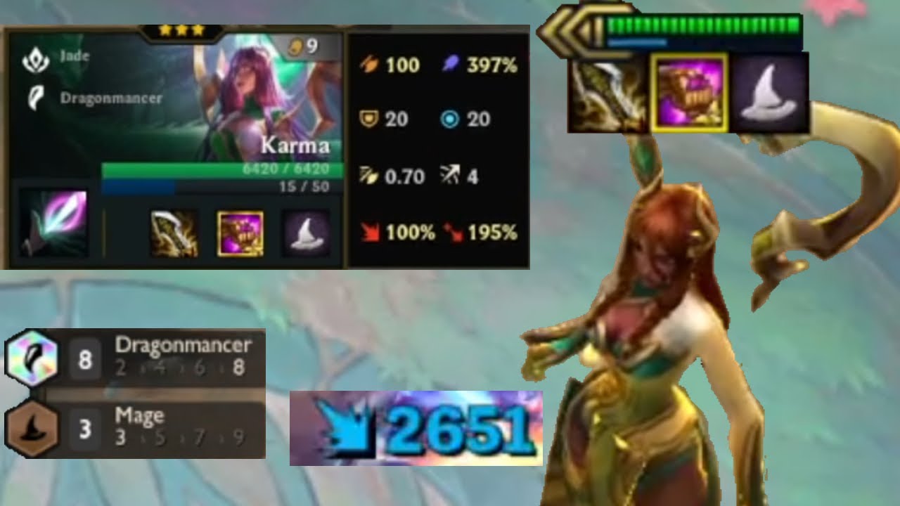 00 Mana Dragonmancer Mage KARMA QQQQQ | TFT Set 7.5