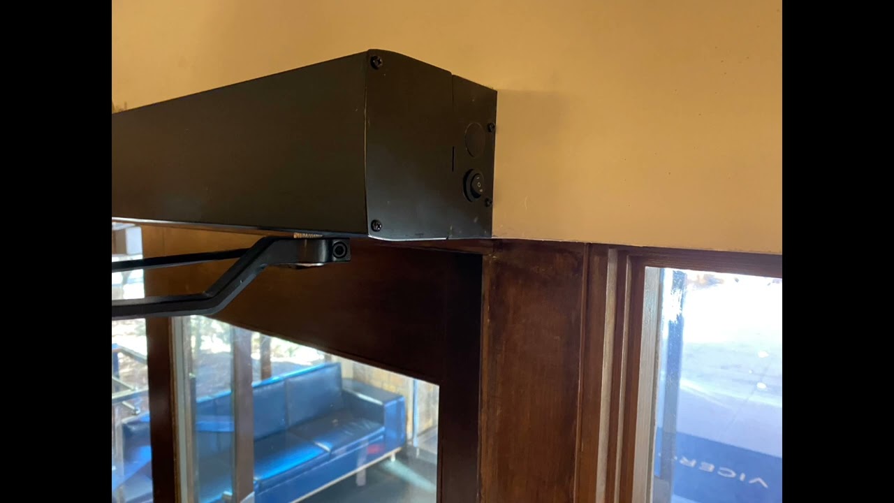 The locksmith channel installing Ditec HA9 low-energy operator door opener door closer high traffic