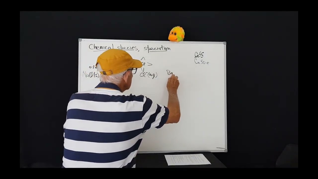 0908 Chemical species, speciation in aqueous solution