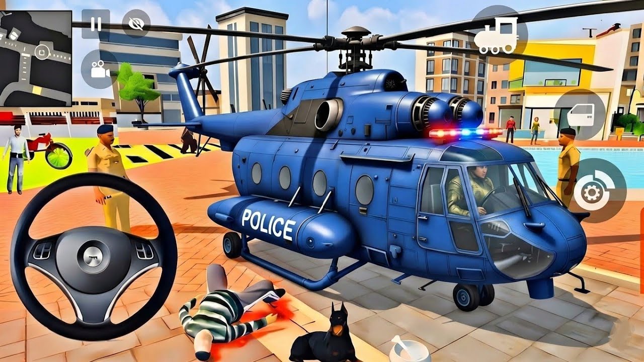 ​​🤑 Indian Theft Auto Simulator 🤩 Indian Showroom Purchase😯 Modified Police Helicopter & Bike 3dGame