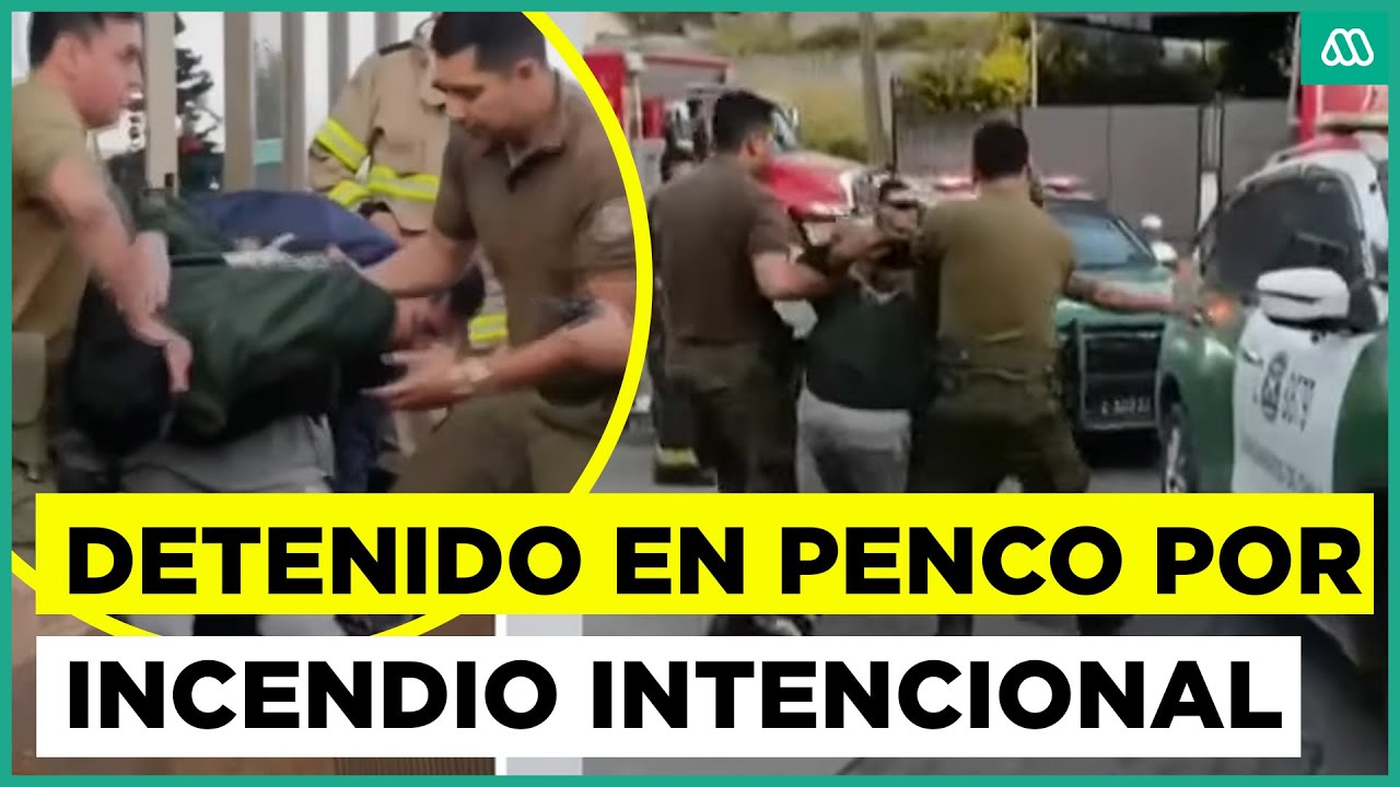 Un detenido en penco por incendio intencional