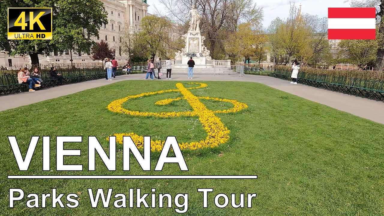 4K Top Parks and Gardens to Visit In Vienna, Austria | Walking Tour | Spring