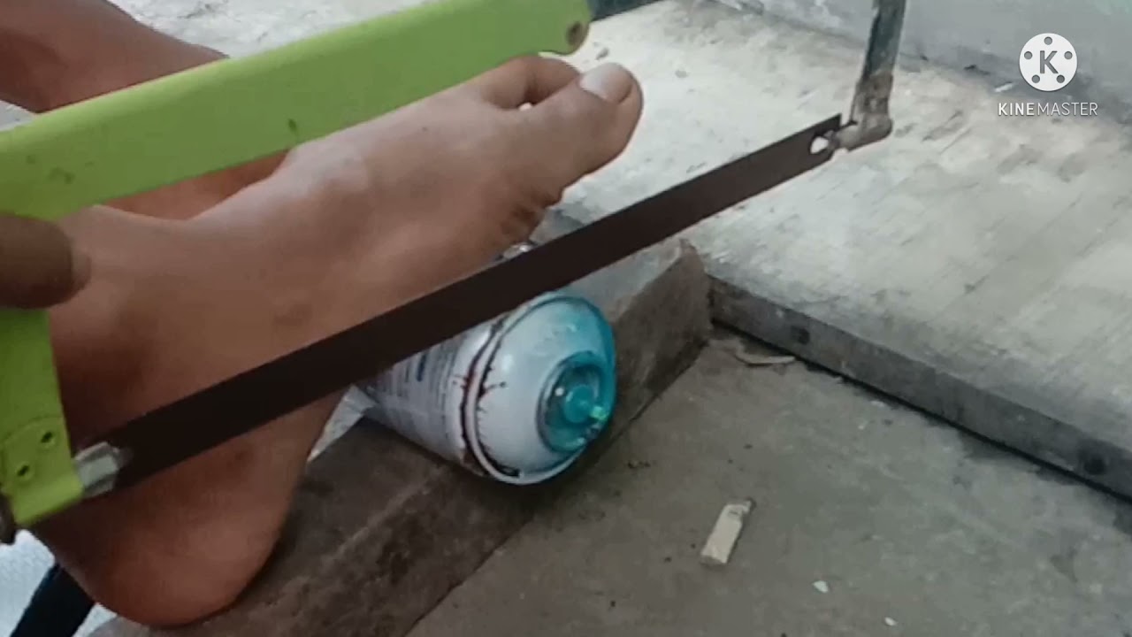 buat gasing dari kaleng cat