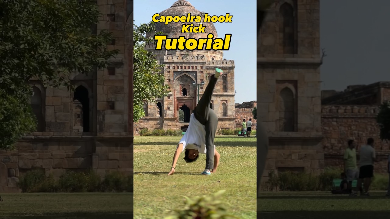 🚨Trickiest kick ever🔥capoeira hook kick🔥tutorial‼️ #martialart #shorts #capoeira