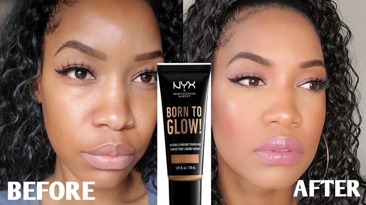 NYX BORN TO GLOW FOUNDATION 15.9 WARM HONEY REVIEW | WELL WORTH THE $10!
