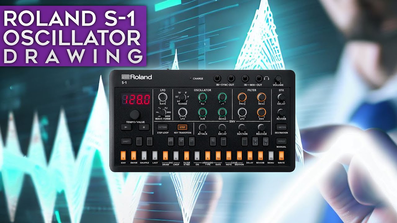 Roland S-1's OSCILLATOR DRAW explained with an oscilloscope
