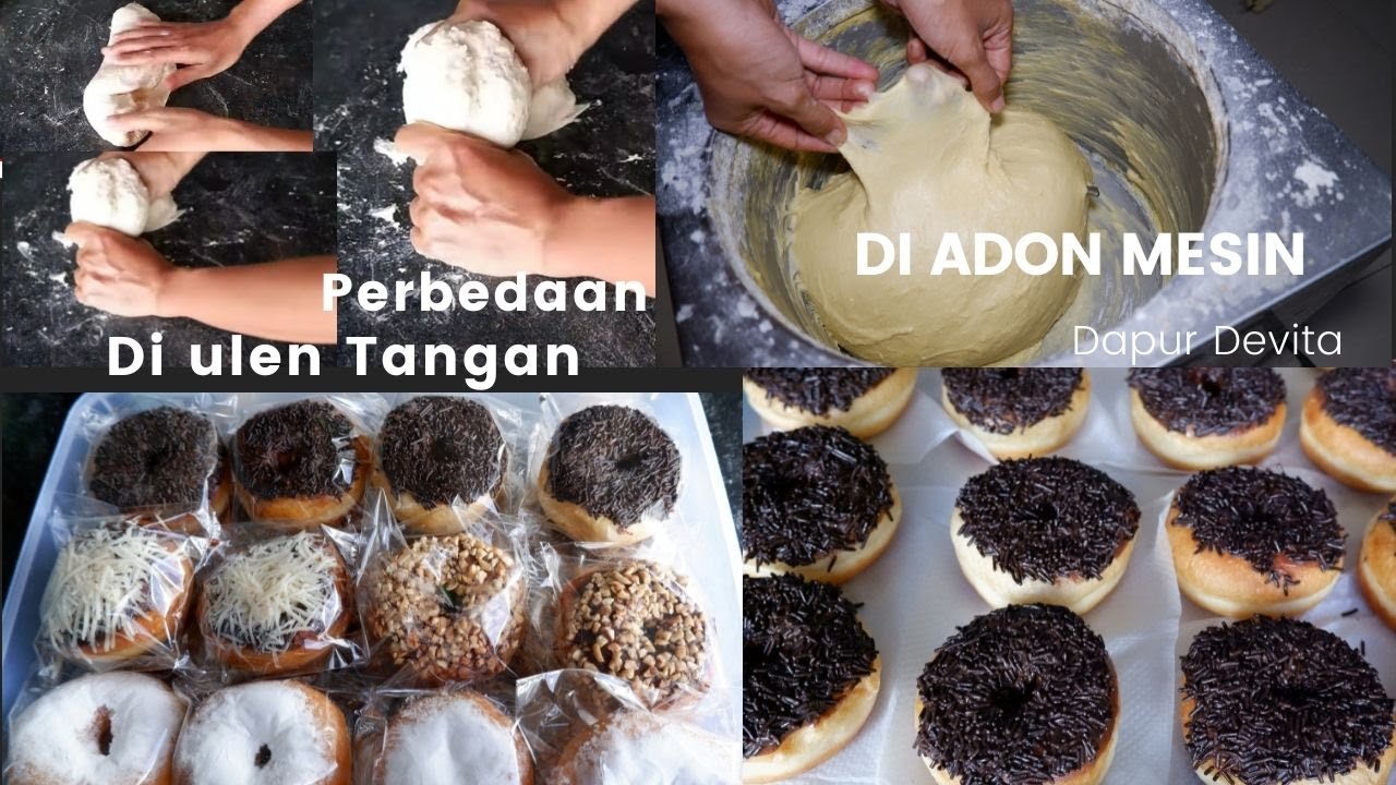 RESEP DONAT KENTANG - PERBEDAAN DONAT - DI ULEN PAKE TANGAN DAN DIADON PAKE MESIN - LARIS DI JUAL