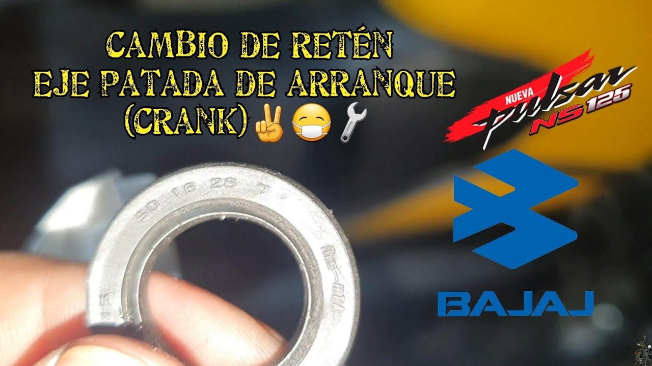 Cambio de retén eje patada de arranque (crank)...🔧😷(140)