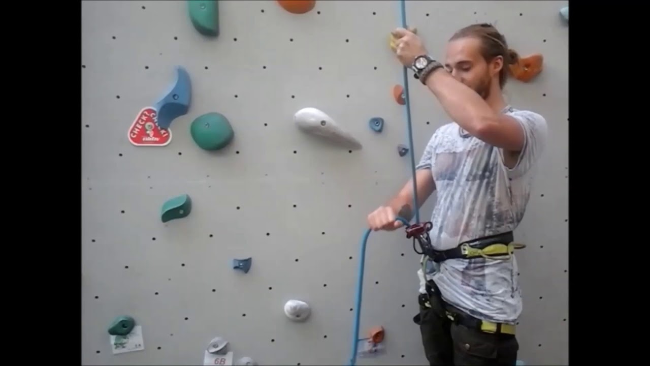 Vijf stappen van het toprope zekeren Climb Only