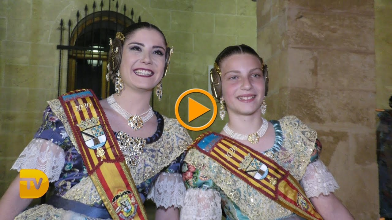 Safir Malonda Costa i Martina Gimeno Estevez Falleres Majors de Dénia 2019 2020