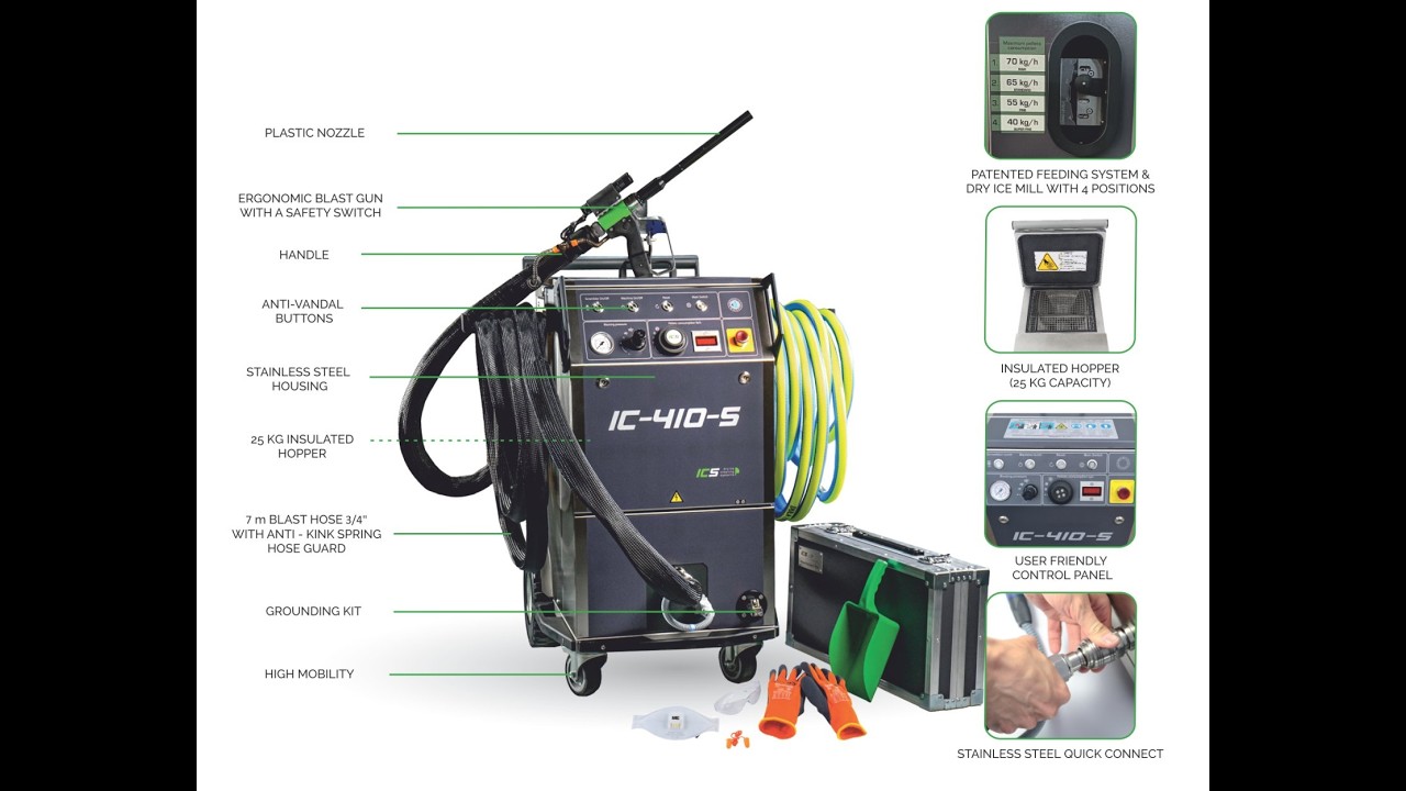 Dry Ice Blasting / Cleaning Machine Unboxing - IC410S