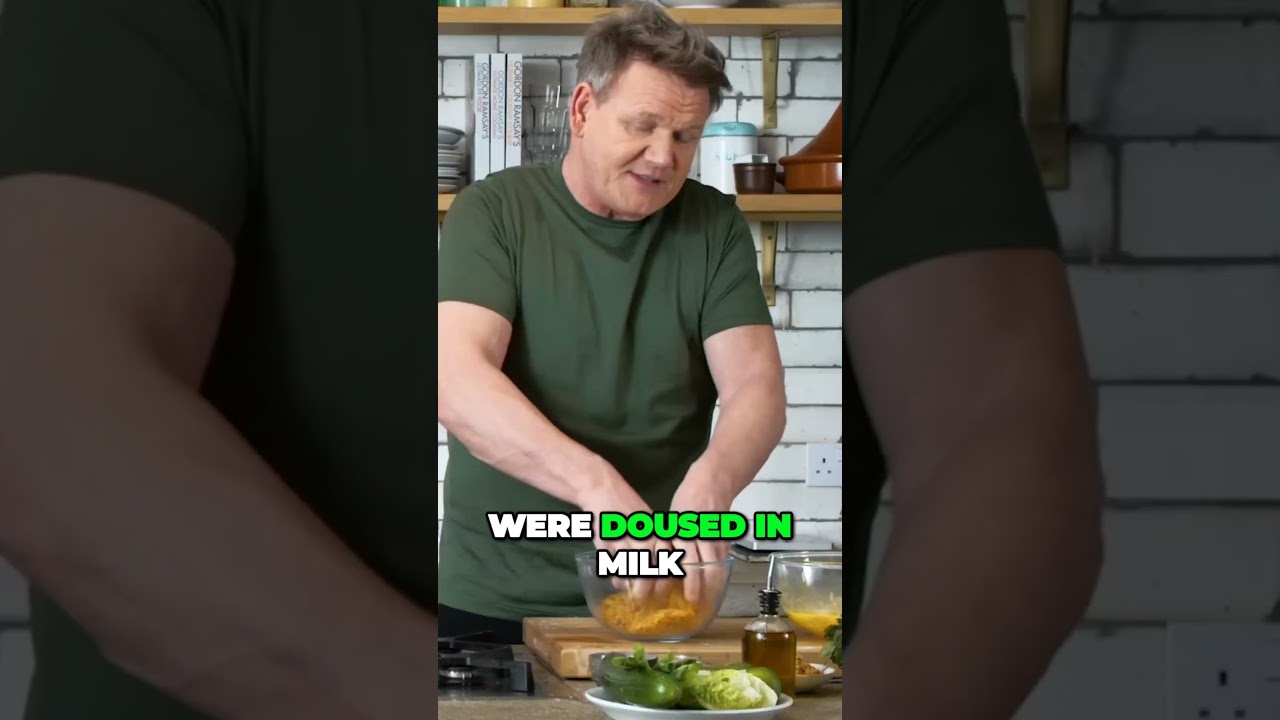 Gordon Ramsay | Cornflakes: Unexpected Secret to Super Crunchy Chicken Coating #food #gordonramsay