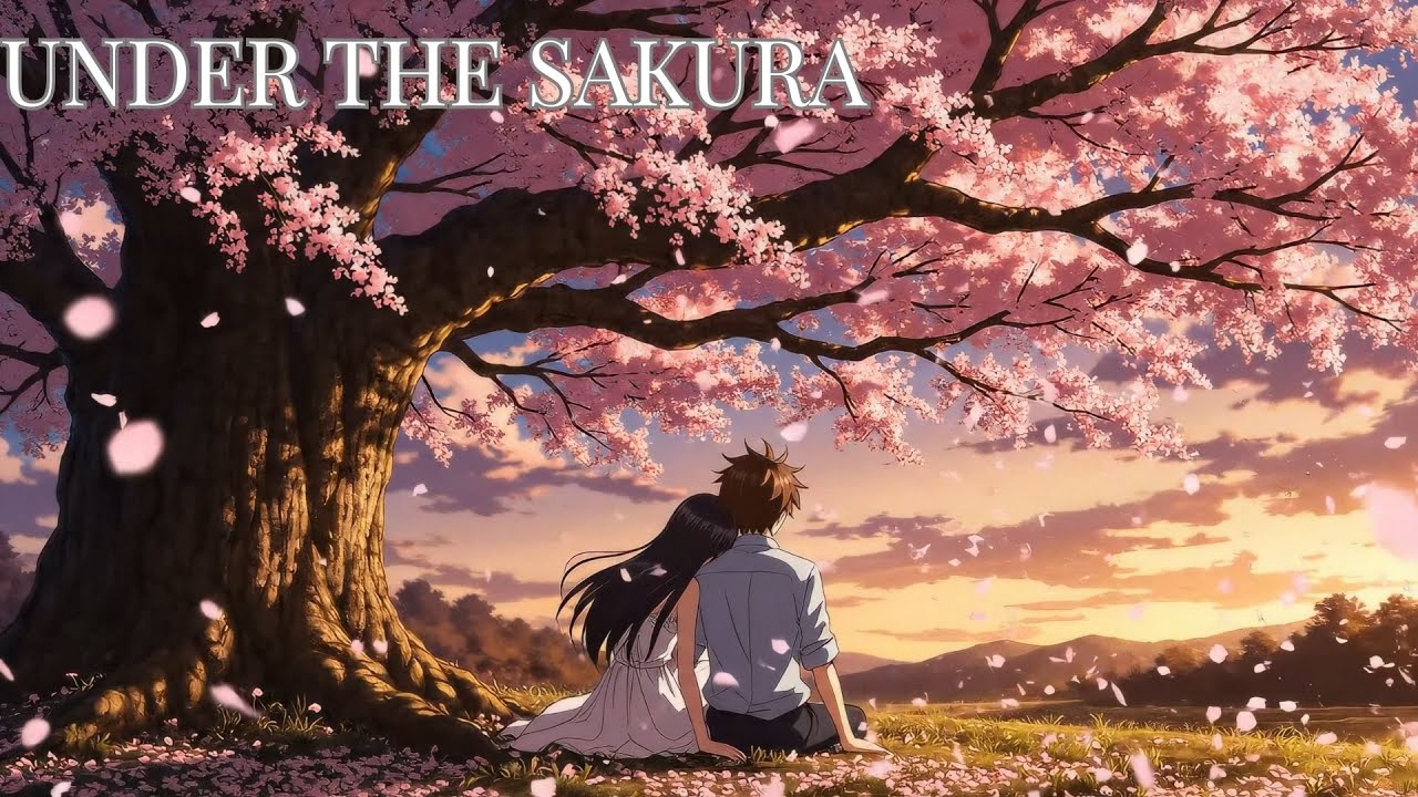 Under the Sakura Tree 🌸 1 Hour | Romantic Anime Ambience for Relax & Sleep