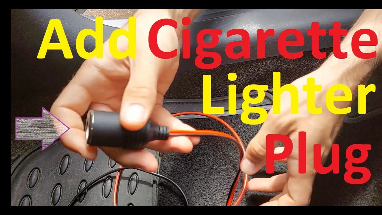 How To Add A 12V Socket / Cigarette Lighter To A Car !!!!