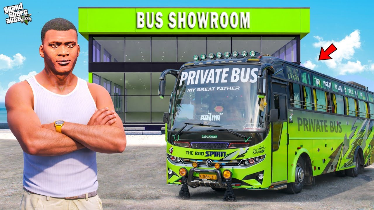 Franklin & Chithapu Build New Bus Showroom in GTA 5