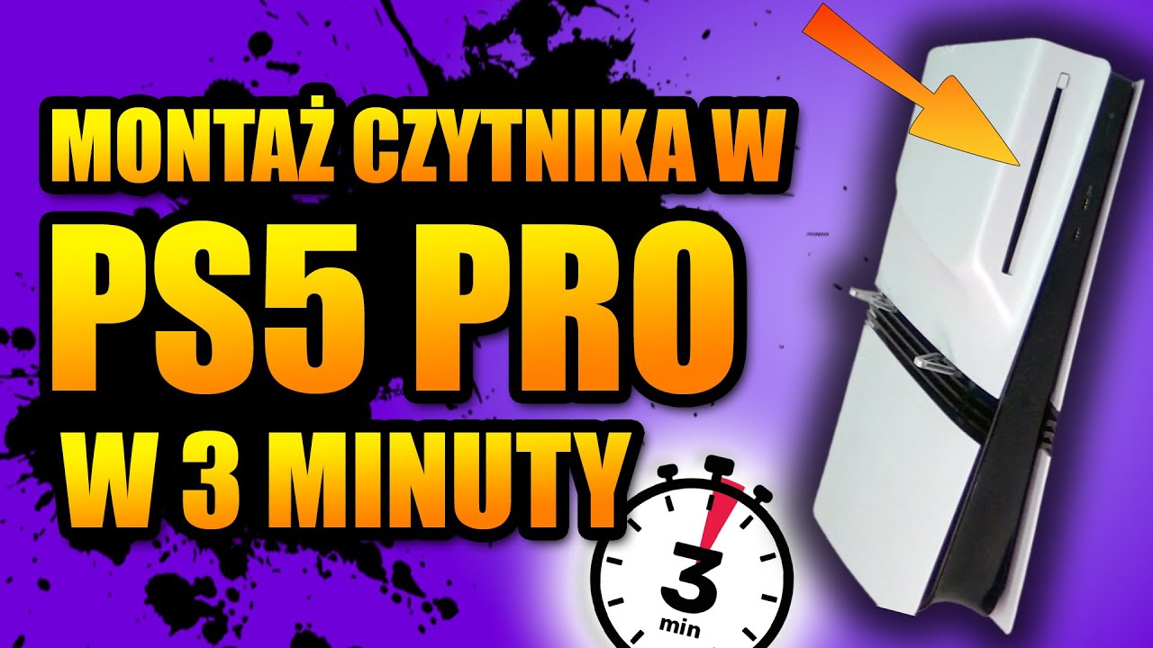 Jak zamontować czytnik płyt do PS5 Pro?