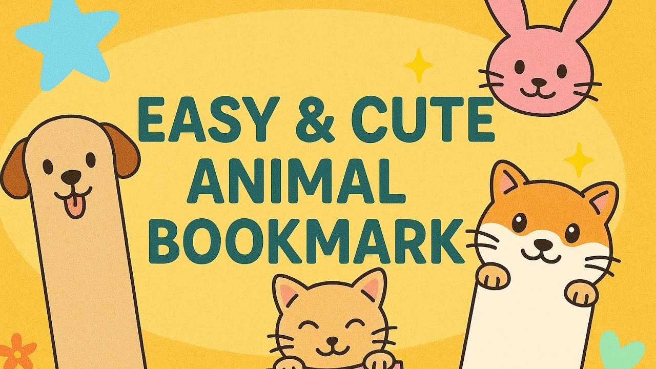 DIY Cute Animal Bookmark Ideas | How to make Fun & Easy Paper Crafts | DIY Paper Crafts for All Ages