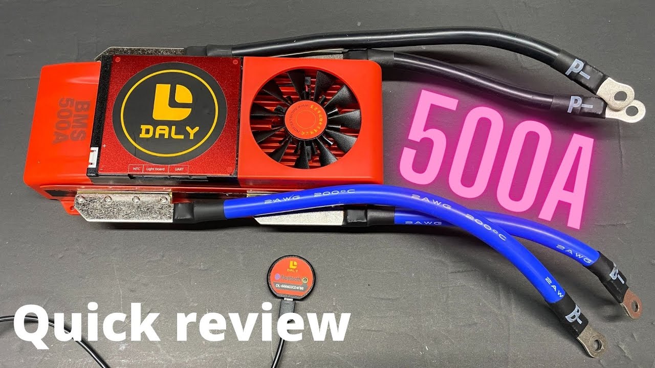 Распаковка и краткий обзор 500A Daly 4S BMS + обзор приложения. Элементы Lifepo4.