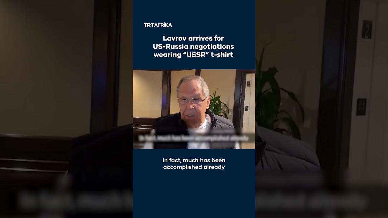 Lavrov Arrives For US-Russia Negotiations Wearing ''USSR'' T-shirt