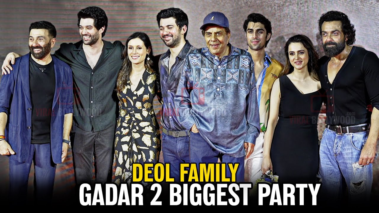Deol Family - Dharmendra, Sunny Deol, Karan, Drisha, Rajveer, Bobby Deol, Tanya, Aryaman | Gadar 2
