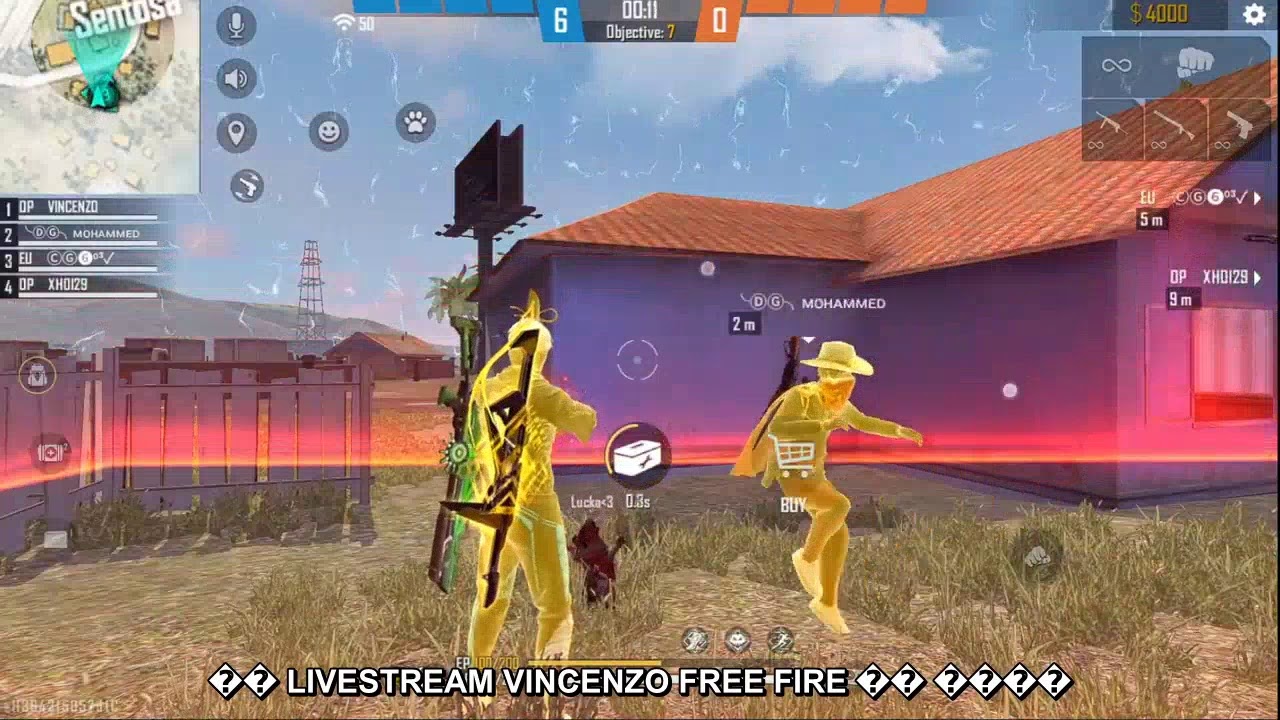 🛑 LIVESTREAM VINCENZO FREE FIRE 🛑 🔥🔥 #freefire live #vincenzoarmy #vincenzolivestream #vincenzoFF