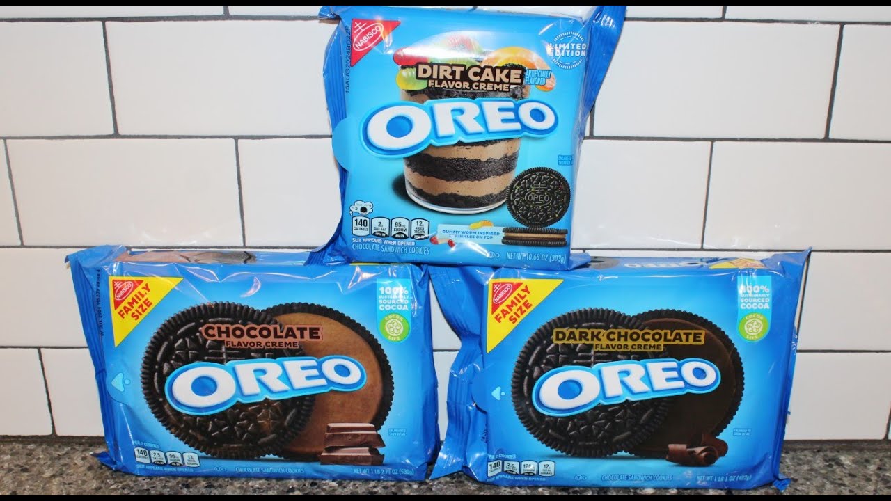 Oreo Blind Taste Test: Dirt Cake, Chocolate & Dark Chocolate Cookies
