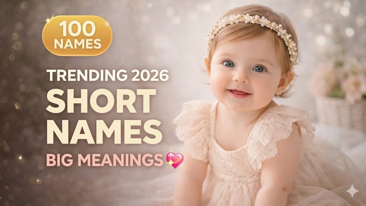 💖 100 Short Baby Girl Names for 2026 👶(With Meanings)| 100 Trending Baby Girl Names 2026 