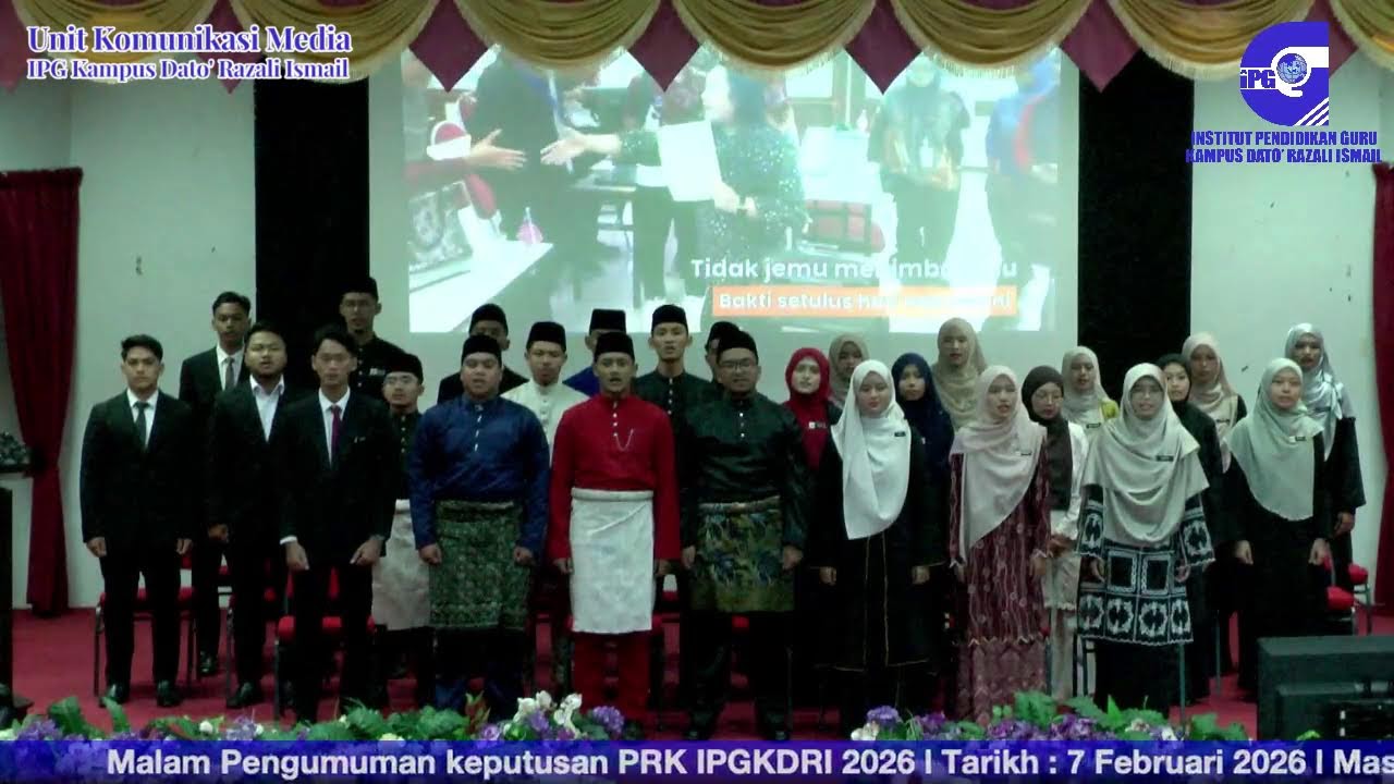 MALAM PENGUMUMAN KEPUTUSAN PILIHAN RAYA KAMPUS IPGKDRI 2026