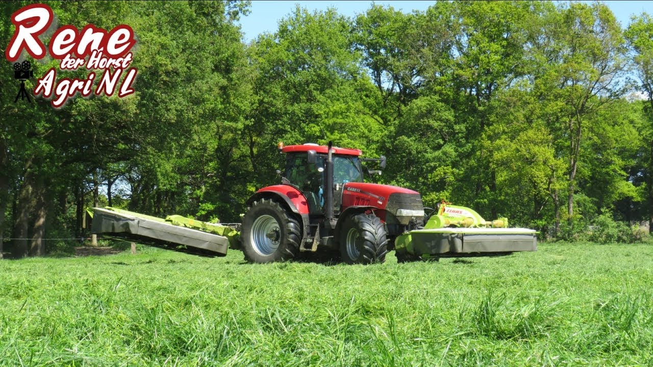 2019 | Case Puma 225 cvx + Triple Claas Mower | Gras maaien | Schroten | NL