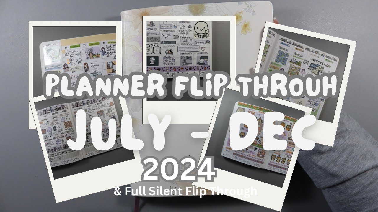 Planner Flip Through (July -Dec) -  EC 8x10 Softbound