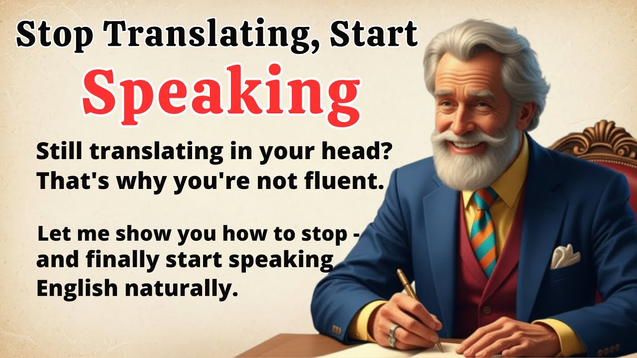 Stop Translating, Start Speaking: The Secret to English Fluency (Graded Reader) ✅