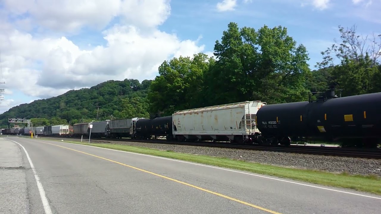 Norfolk Southern Push/Pull Mixed Freight Train 5-25-25