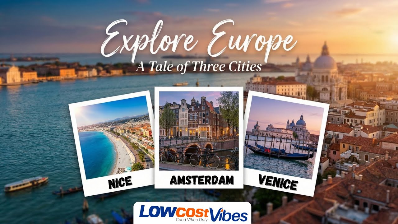 Nice to Amsterdam to Venice 🇫🇷🇳🇱🇮🇹 | 3 Dream Cities in One Epic Europe Travel Film#travel#amsterdam