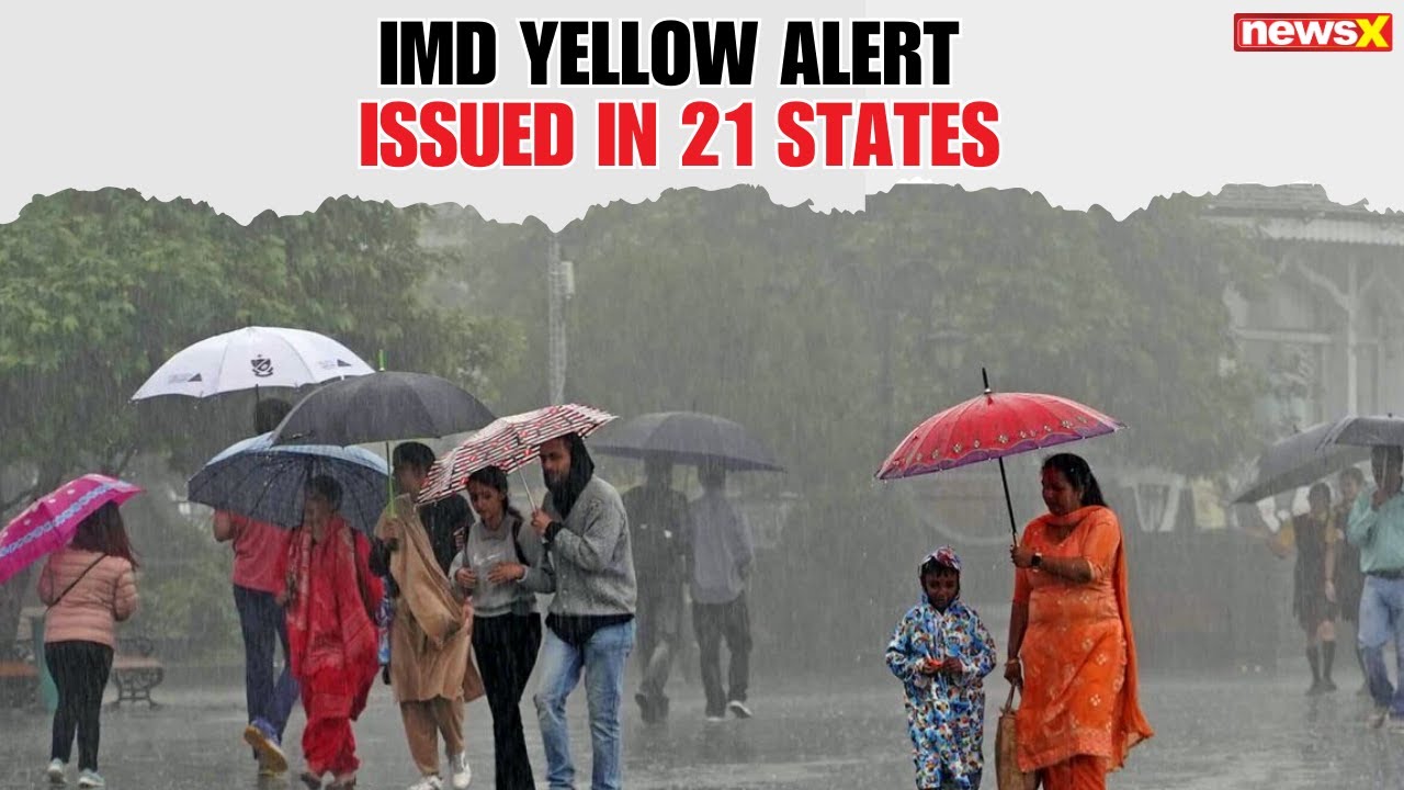 IMD Issues Yellow Alert in 21 States Including Rajasthan, Bihar After Heavy Rainfall | NewsX