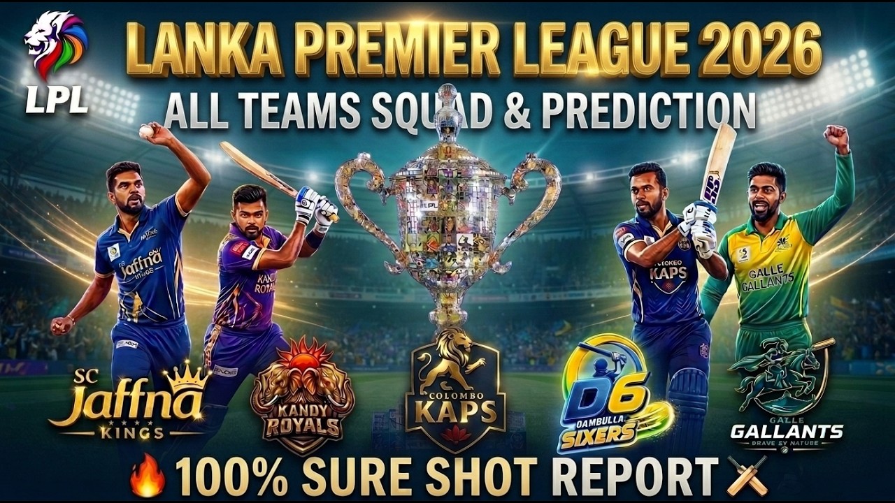 Lanka Premier League 2026 Predictions | All Teams & Squad Analysis | LPL 2026 Advance Reports