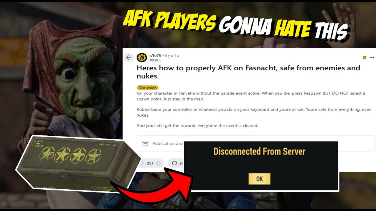 Fallout 76 | This Mod ruined Fasnacht for AFK Players #fallout76pvp #fallout76