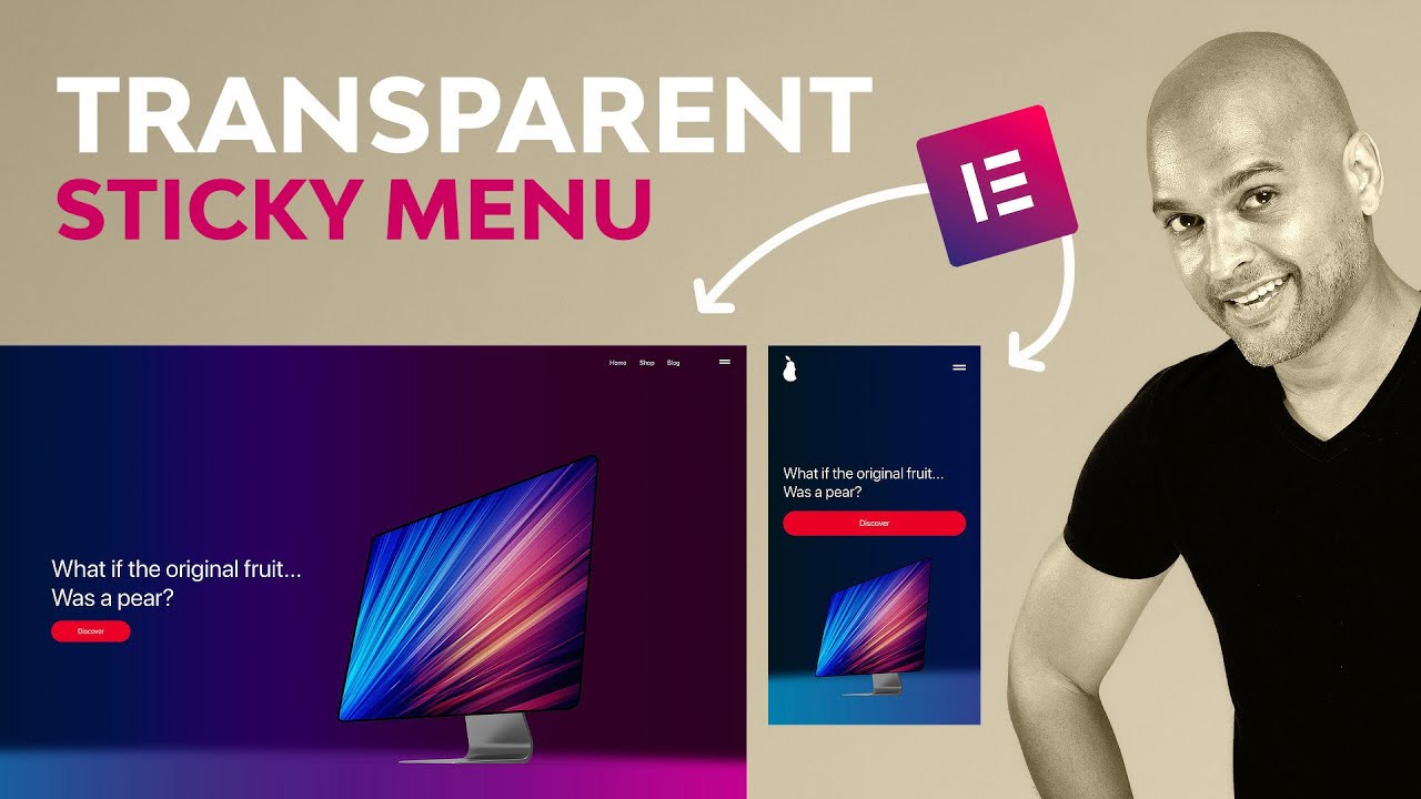 Elementor Transparent Header On Scroll