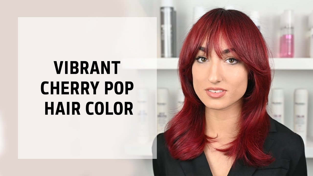 Vibrant Cherry Pop Hair Color | Goldwell Color of the Year 2023 | Goldwell Education Plus
