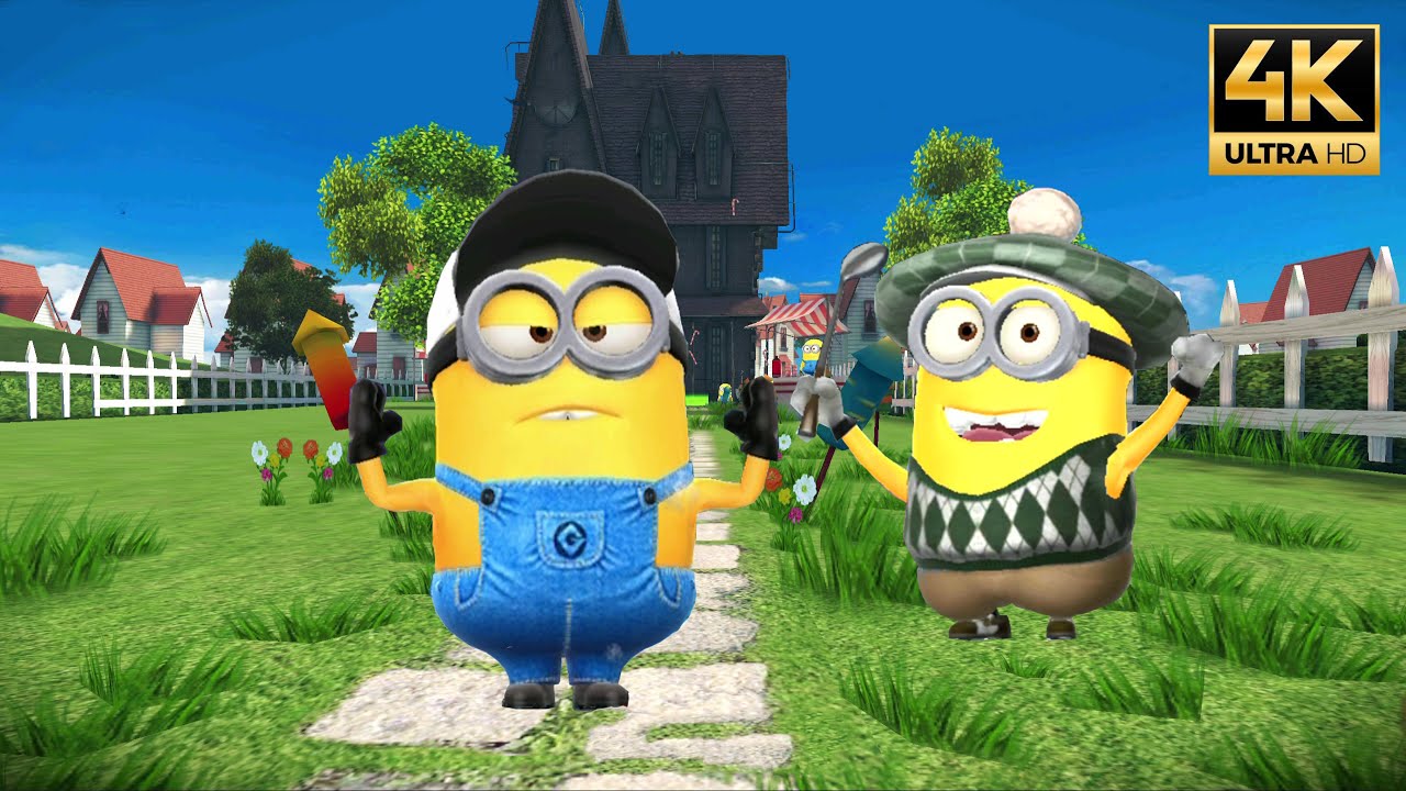 Despicable Me Minion Rush Residential Area(Special Mission) with Minion Rush Referee n Golfer - 4K