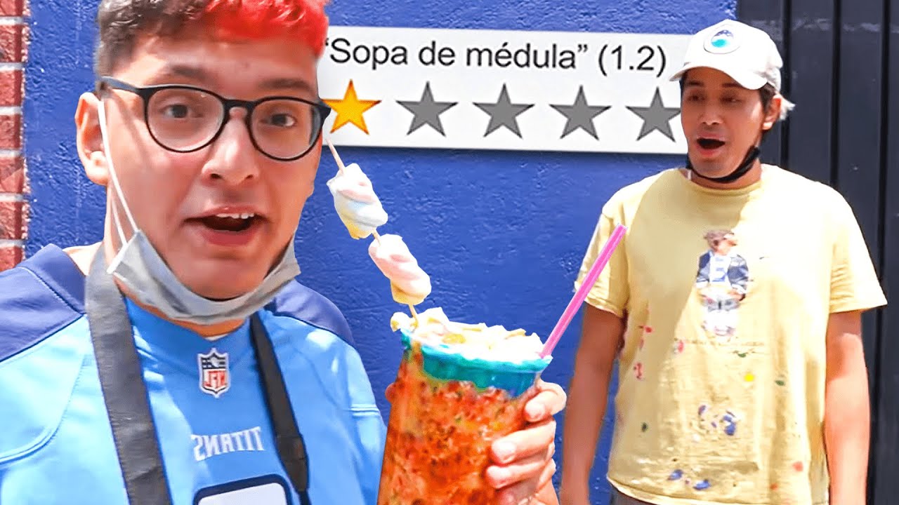 Probando comida callejera MUY RARA 🤮🤮