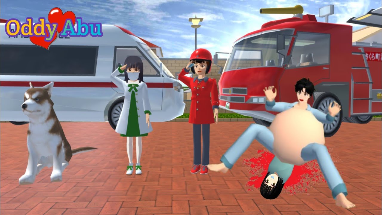 Taiga Hamil Rumah Kebakaran Melahirkan Bayi Kembar  Di Tolong Mio Yuta l Sakura School Simulator