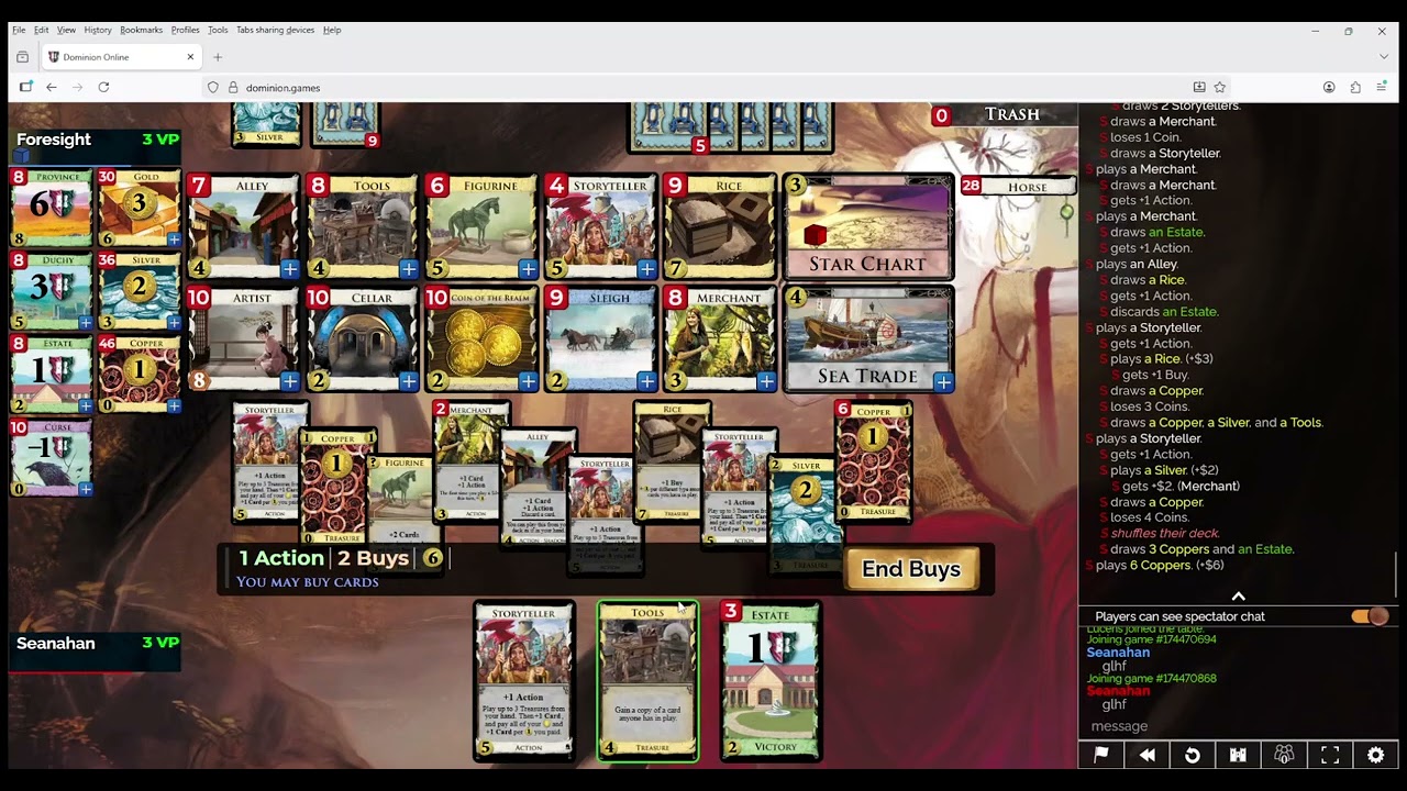 Learning Dominion Rising Sun: Game 43