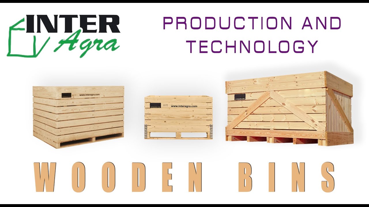 INTERAGRA - WOODEN BOXES -  POTATO BOXES, CARROT BOXES, ONION CRATES - STORAGE BOXES FOR VENTILATION